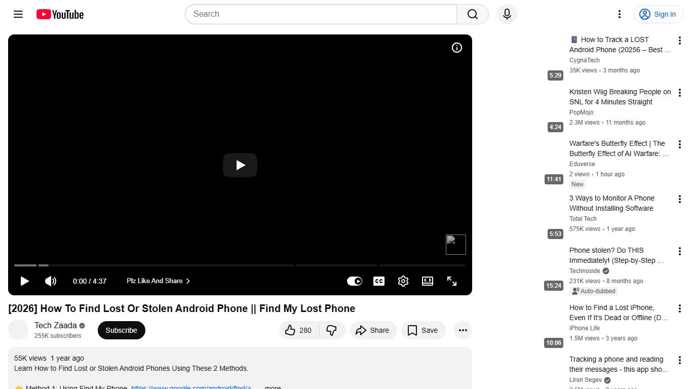 [2026] How To Find Lost Or Stolen Android Phone || Find My Lost Phone - YouTube